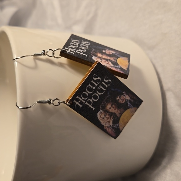 Jewelry - 3 /$15 New Wooden Halloween Hocus Pocus Earrings
